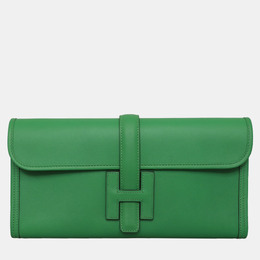 Hermes: Зелёный клатч 