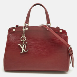 Louis Vuitton: Красная сумка  Épi