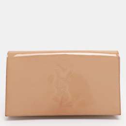 Yves Saint Laurent: Бежевый клатч 