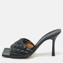 Bottega Veneta: Чёрные сандалии  Lido