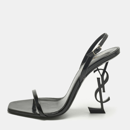 Saint Laurent Paris: Чёрные сандалии  Opyum