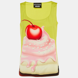 Boutique Moschino: Зелёный топ 