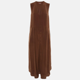 Max Mara Studio: Коричневое платье 