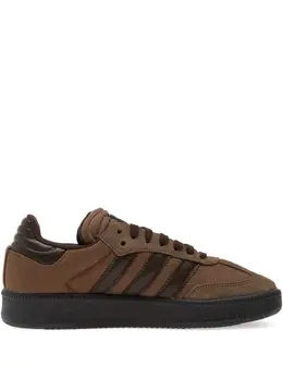 adidas: Коричневые кроссовки  Samba