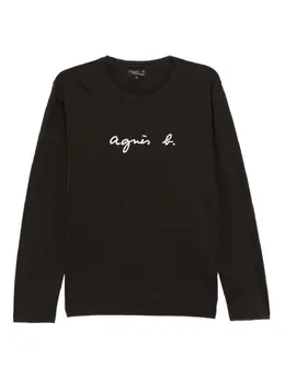 agnès b.: Футболка с принтом 