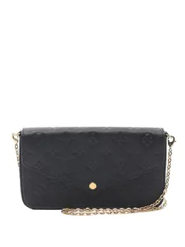 Louis Vuitton Pre-Owned: Чёрная сумка через плечо 