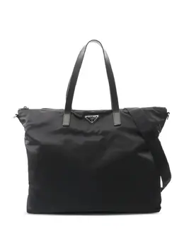 Prada Pre-Owned: Чёрная сумка-шоппер 