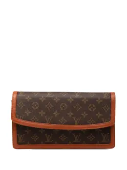 Louis Vuitton Pre-Owned: Коричневый клатч 