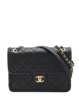 CHANEL Pre-Owned: Чёрная сумка через плечо 