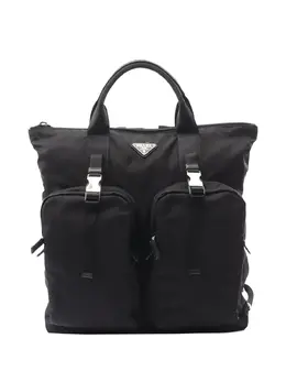 Prada Pre-Owned: Чёрная сумка-шоппер 