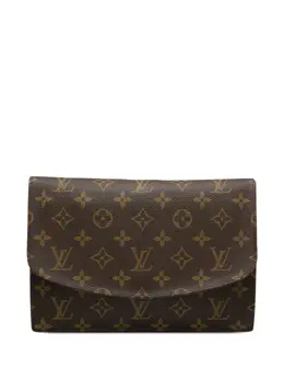 Louis Vuitton Pre-Owned: Коричневый клатч 