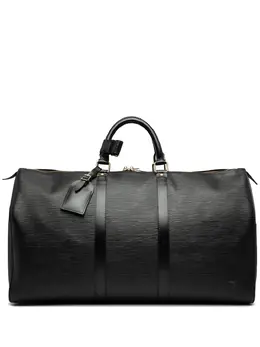 Louis Vuitton Pre-Owned: Чёрная дорожная сумка 