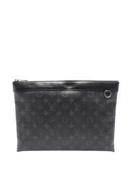 Louis Vuitton Pre-Owned: Чёрный клатч 