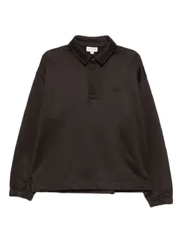 Lacoste: Коричневое поло 