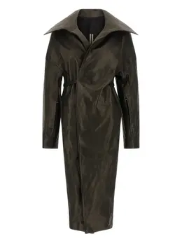Rick Owens: Кожаное пальто 