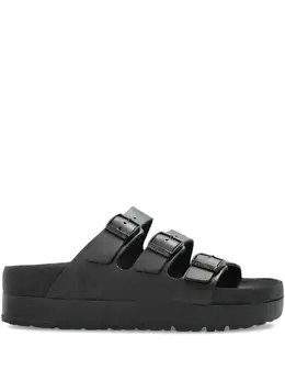 Birkenstock: Чёрные сандалии  Florida