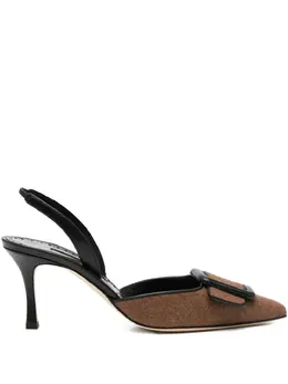Manolo Blahnik: Коричневые туфли 