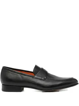 Santoni: Чёрные туфли 