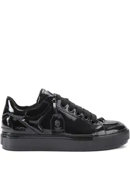 Kurt Geiger London: Чёрные кроссовки 