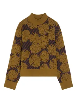 DRIES VAN NOTEN: Свитер с растительным принтом 
