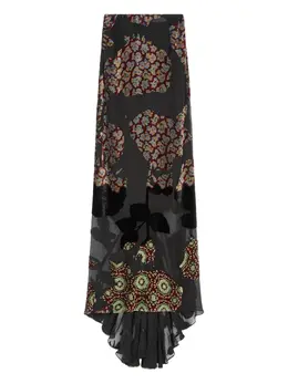 DRIES VAN NOTEN: Юбка с растительным принтом 