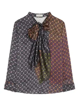 DRIES VAN NOTEN: Блуза с бантом 