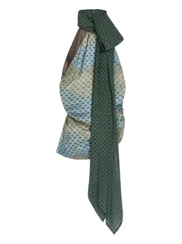 DRIES VAN NOTEN: Зелёный топ 