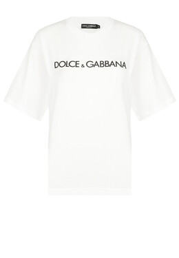 Dolce & Gabbana: Шёлковая футболка 