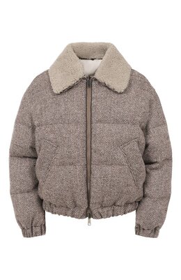 Brunello Cucinelli: Пуховик с манжетами 