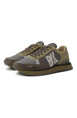 Dirk Bikkembergs: Кроссовки цвета хаки 