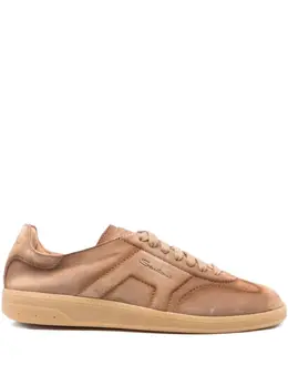 Santoni: Светлые кроссовки 