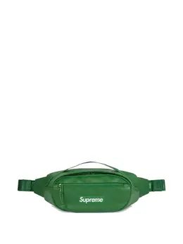 Supreme: Зелёная поясная сумка 