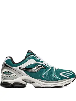 Saucony: Зелёные кроссовки 