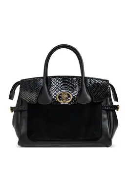 Kurt Geiger London: Чёрная сумка-шоппер 