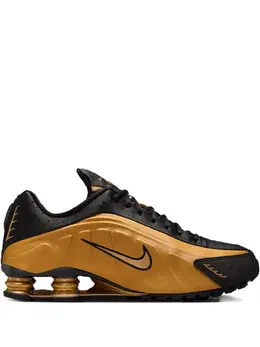 Nike: Жёлтые кроссовки  Shox R4