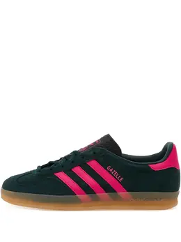 adidas: Зелёные кроссовки  Gazelle Indoor