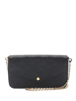 Louis Vuitton Pre-Owned: Чёрная сумка через плечо 