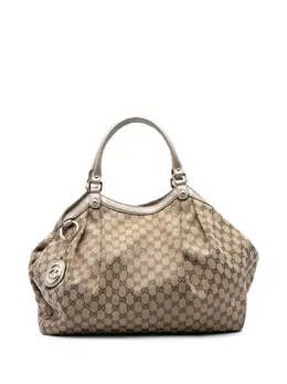 Gucci Pre-Owned: Коричневая сумка-шоппер 
