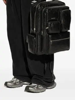 Balenciaga: Чёрный рюкзак 