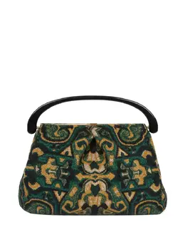 DRIES VAN NOTEN: Зелёная сумка-шоппер 