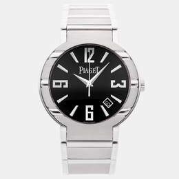 Piaget: Чёрное поло  Polo