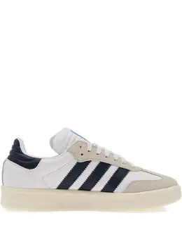 adidas: Белые кроссовки  Samba