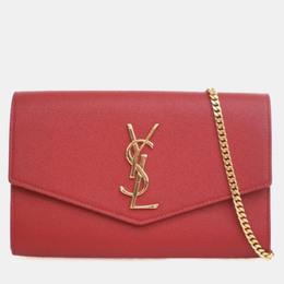 Saint Laurent Paris: Красный кошелёк  Uptown
