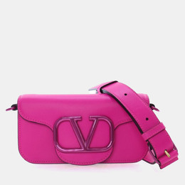 Valentino: Розовая сумка через плечо 