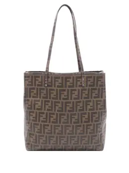 Fendi Pre-Owned: Коричневая сумка-шоппер 