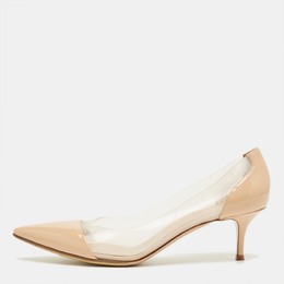 Gianvito Rossi: Бежевые туфли  Plexi