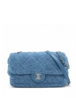 CHANEL Pre-Owned: Серебристая сумка через плечо 