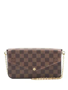 Louis Vuitton Pre-Owned: Коричневая сумка через плечо 