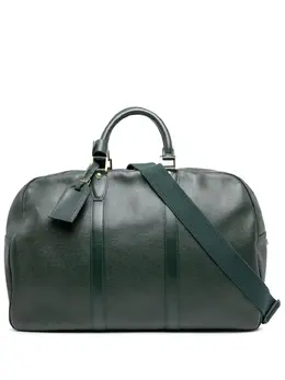 Louis Vuitton Pre-Owned: Зелёная дорожная сумка 