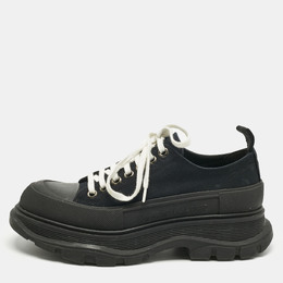 Alexander McQueen: Чёрные кроссовки  Tread Slick